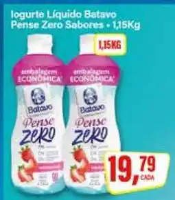 Rede Supermarket Iogurte Líquido Batavo Pense Zero Sabores oferta