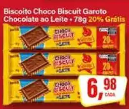 Rede Supermarket Biscoito Choco Biscuit Garoto oferta