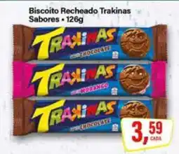 Rede Supermarket Biscoito Recheado Trakinas Sabores oferta