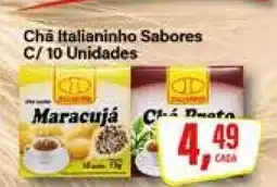 Rede Supermarket Chá Italianinho Sabores C/ 10 Unidades oferta