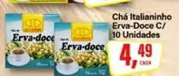 Rede Supermarket Chá Italianinho Erva-Doce C/ 10 Unidades oferta
