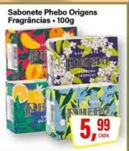 Rede Supermarket Sabonete Phebo Origens oferta