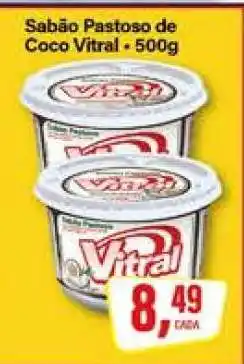Rede Supermarket Sabão Pastoso de Coco Vitral - 500g oferta