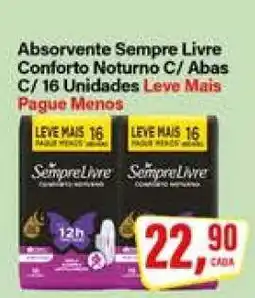 Rede Supermarket Absorvente Sempre Livre Conforto Noturno C/ Abas C/ 16 Unidades oferta
