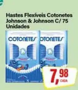 Rede Supermarket Hastes Flexíveis Cotonetes Johnson & Johnson C/ 75 Unidades oferta