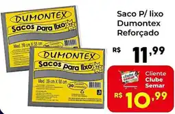 Semar Supermercado Saco p/ lixo Dumontex reforçado oferta
