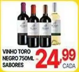 Supermercados Santa Helena vinho toro negro 750ml sabores oferta