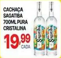 Supermercados Santa Helena Cachaça sagatiba pura cristalina oferta