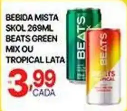Supermercados Santa Helena Bebida mista skol beats green mix ou tropical lata oferta