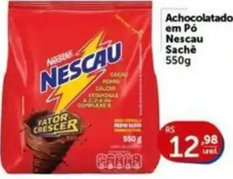 Pires Achocolatado em Pó Nescau Sachê oferta