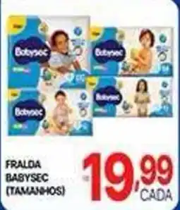 Supermercados Santa Helena Fraldas babysec (tamanhos) oferta