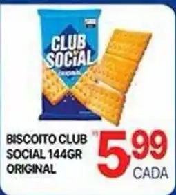 Supermercados Santa Helena Biscoito club social original oferta