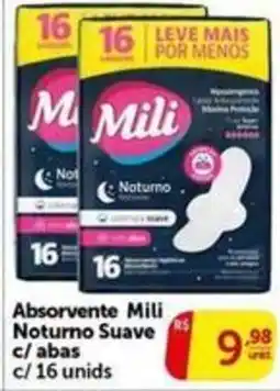 Pires Absorvente mili noturno suave c/ abas oferta