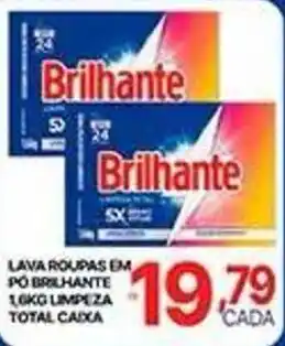 Supermercados Santa Helena Lava roupas em pó brilhante oferta