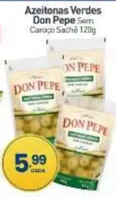 Rede Bom Lugar Azeitonas Verdes Don Pepe Sem Caroço Sachê oferta