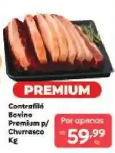Barbosa Supermercados Contrafilé Bovino Premium p/ Churrasco oferta