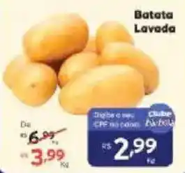 Barbosa Supermercados Batata Lavada oferta