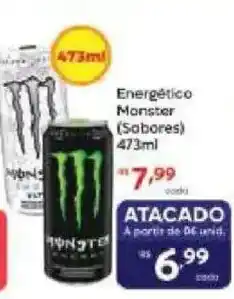 Barbosa Supermercados Energético Monster (Sabores) oferta