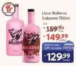 Barbosa Supermercados Licor ballena sabores oferta