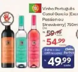 Barbosa Supermercados Vinho Português Casal Garcia (Exce Passion ou Strawberry) oferta