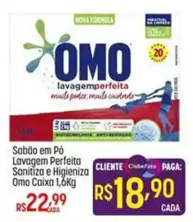 Sabão em Pó Lavagem Perfeita Sanitiza e Higieniza Omo Caixa
