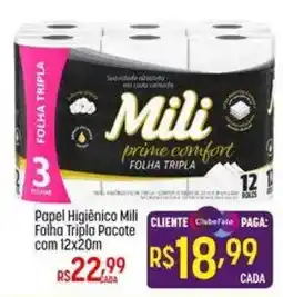 Muffato Papel Higiênico Mili Folha Tripla Pacote oferta