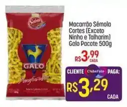 Muffato Macarrão Sêmola Cortes (Exceito Ninho e Talhorim) Galo Pacote 500g oferta