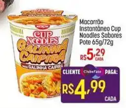 Muffato Macarrão instantâneo cup noodles sabores galinha caipira oferta