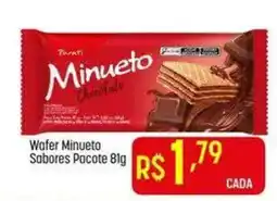 Muffato Wafer Minueto Sabores Pacote 81g oferta