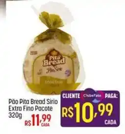 Muffato Pão Pita Bread Sirio Extra Fino Pocote oferta