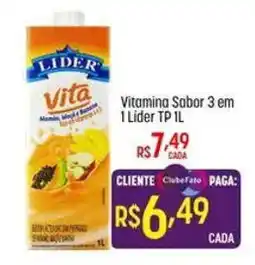 Muffato Vitamina sabor 3 em 1 lider tp 1l oferta