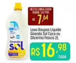 Muffato Lava Roupas Líquido Girando Sol Coco ou Glicerina Frasco oferta