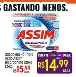 Muffato Sabão em pó tripla ação assim bicarbonato caixa oferta