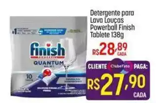 Muffato Detergente para Lava Louças Powerball Finish Tablete oferta
