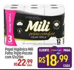 Muffato Papel Higienico Mili Folha Triplo Pacote oferta