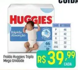 Muffato Fralda huggies tripla mega unidade oferta
