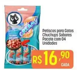 Muffato Petiscos para Gatos Chuchups Sabores oferta