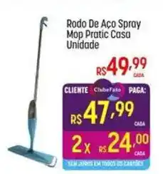 Muffato Rodo De Aço Spray Mop Pratic Casa oferta