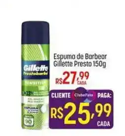 Muffato Espuma de barbear gillette presto oferta