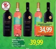 Atacadão Aurora - vinho reserva oferta