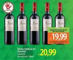 Atacadão De - vinho chileno g7 varietal oferta