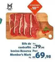 Sam's Club De - bife de contrafilé bovino reserva por: member's mark oferta