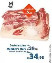 Sam's Club Member's mark - costela suína oferta