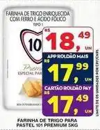 Roldão Pastel - farinha de trigo enriquecida com ferro e acido folico oferta