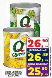 Roldão Quero - milho verde ou ervilha oferta