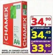 Roldão Chamex - papel a4 office branco com 500 folhas oferta