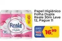 Tonin Superatacado Reale - papel higiênico folha dupla 30m leve 12, pague 11 oferta