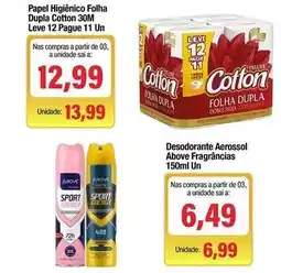 Spani Atacadista Cotton - desodorante aerossol above fragrâncias oferta