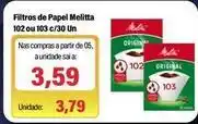 Spani Atacadista Melitta - filtros de papel oferta