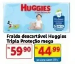 Mercado Extra Fralda descartável Huggies tripla proteção mega oferta